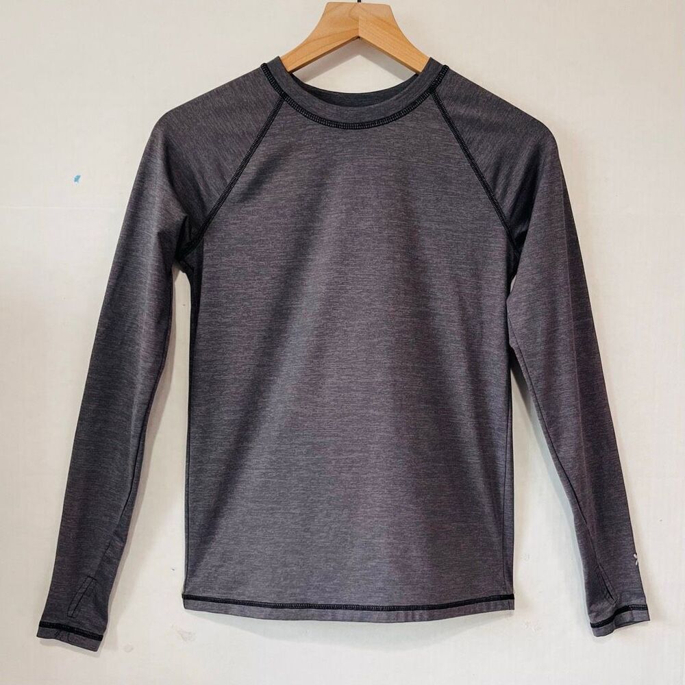 All In Motion Gray Heathered Long Sleeve Top   Boys Size 16